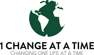 1 CHANGE AT A TIME CHANGING ONE LIFE ATA TIME logo