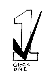 1 CHECK ONE logo