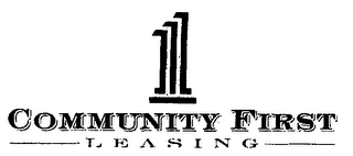 1 COMMUNITY FIRST LEASING logo