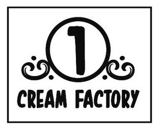 1 CREAM FACTORY logo