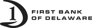 1 D FIRST BANK OF DELAWARE logo