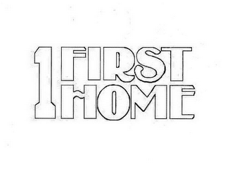 1 FIRST HOME logo