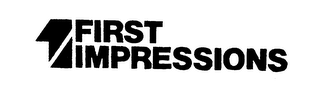 1 FIRST IMPRESSIONS logo