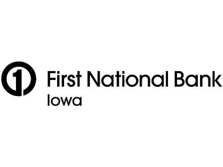 1 FIRST NATIONAL BANK IOWA logo