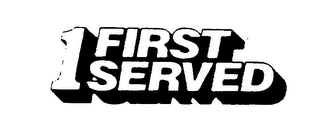 1 FIRST SERVED logo