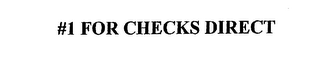 #1 FOR CHECKS DIRECT logo