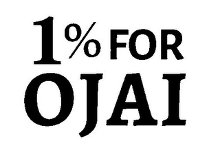 1% FOR OJAI logo