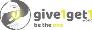 1 GIVE1GET1.WORLD BE THE ONE logo