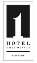 1 HOTEL & RESIDENCES NEW YORK logo