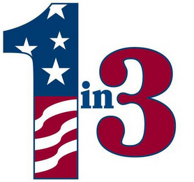 1 IN 3 logo