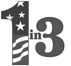 1 IN 3 logo
