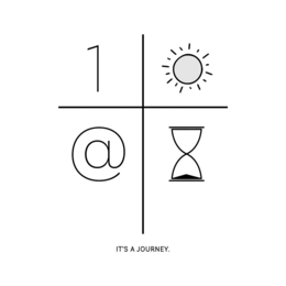1 @ IT'S A JOURNEY. logo