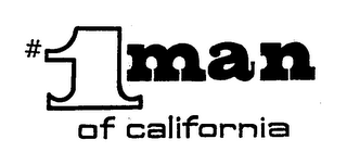 #1 MAN OF CALIFORNIA logo