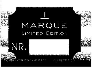 1 MARQUE LIMITED EDITION NR. logo