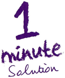 1 MINUTE SOLUTION logo