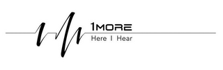 1 MORE HERE I HEAR logo