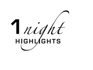 1 NIGHT HIGHLIGHTS logo