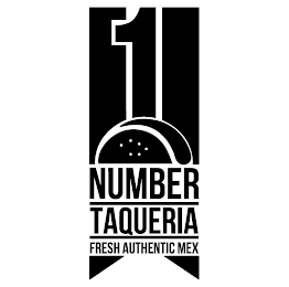 1 NUMBER TAQUERIA FRESH AUTHENTIC MEX logo