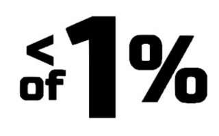 < 1% OF logo