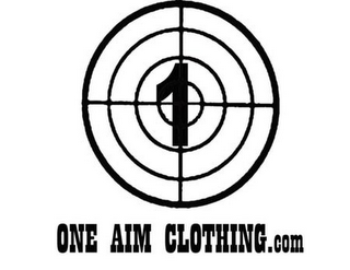 1 ONE AIM CLOTHING.COM logo
