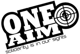 1 ONE AIM SOLIDARITY IS IN OUR SIGHTS logo