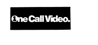 1 ONE CALL VIDEO. logo