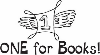 1 ONE FOR BOOKS! logo