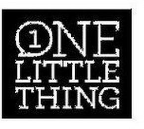 1 ONE LITTLE THING logo