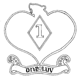 1 ONE LUV logo