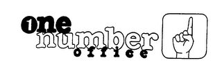 1 ONE NUMBER OFFICE logo