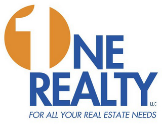 1 ONE REALTY LLC FOR ALL YOUR REAL ESTATE NEEDS logo
