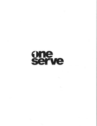 1 ONE SERVE logo