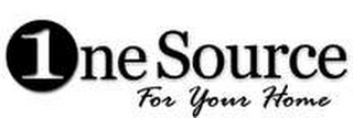 1 ONE SOURCE FOR YOUR HOME logo
