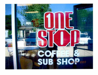1 ONE STOP COFFEE & SUB SHOP logo