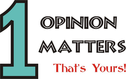 1 OPINION MATTERS THAT'S YOURS! logo