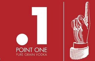 .1 POINT ONE PURE GRAIN VODKA logo