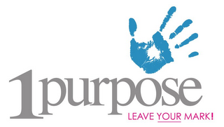 1 PURPOSE LEAVE YOUR MARK! logo