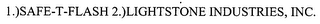 1 .)SAFE-T-FLASH 2.)LIGHTSTONE INDUSTRIES, INC. logo