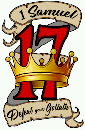 1 SAMUEL 17. DEFEAT YOUR GOLIATH logo