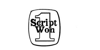 1 SCRIPT WON logo