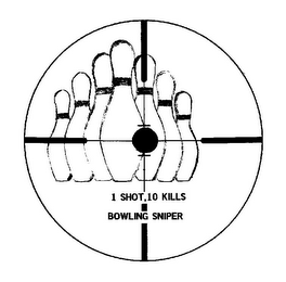 1 SHOT, 10 KILLS BOWLING SNIPER logo