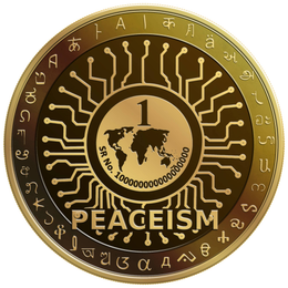 1 SR NO. 100000000000000 PEACEISM logo