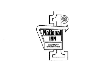 1 ST NATIONAL INN HOSPITALITY IS OUR BUSINESS logo