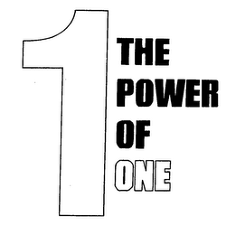 1 THE POWER OF ONE logo