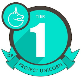 1 TIER, DP PROJECT UNICORN logo