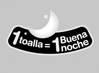 1 TOALLA = 1 BUENA NOCHE logo