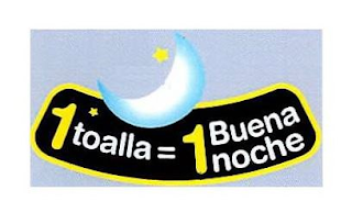 1 TOALLA = 1 BUENA NOCHE logo