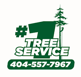 #1 TREE SERVICE 404-557-7967 logo