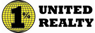 1% UNITED REALTY logo