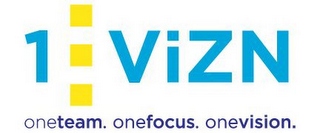 1 VIZN ONETEAM. ONEFOCUS. ONEVISION. logo